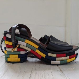 Original Tory Burch Colorful Sandals - Size 8M